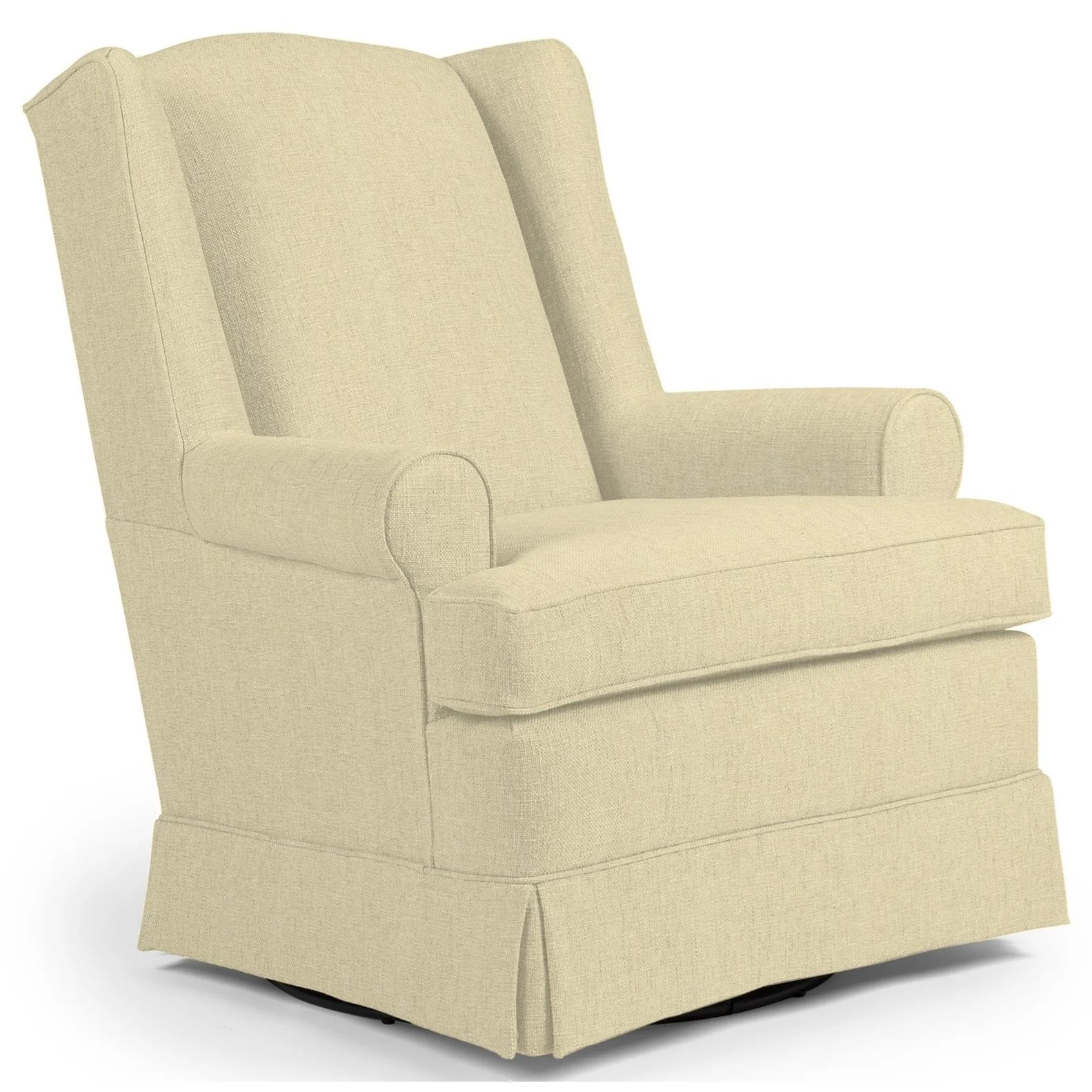 Best Home Furnishings Roni 7197 Roni Skirted Swivel Glider Chair Baer